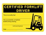 forklift certification card template free