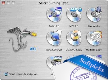 Nti dragon burn 4.5 cd and dvd multi-burn solution for mac